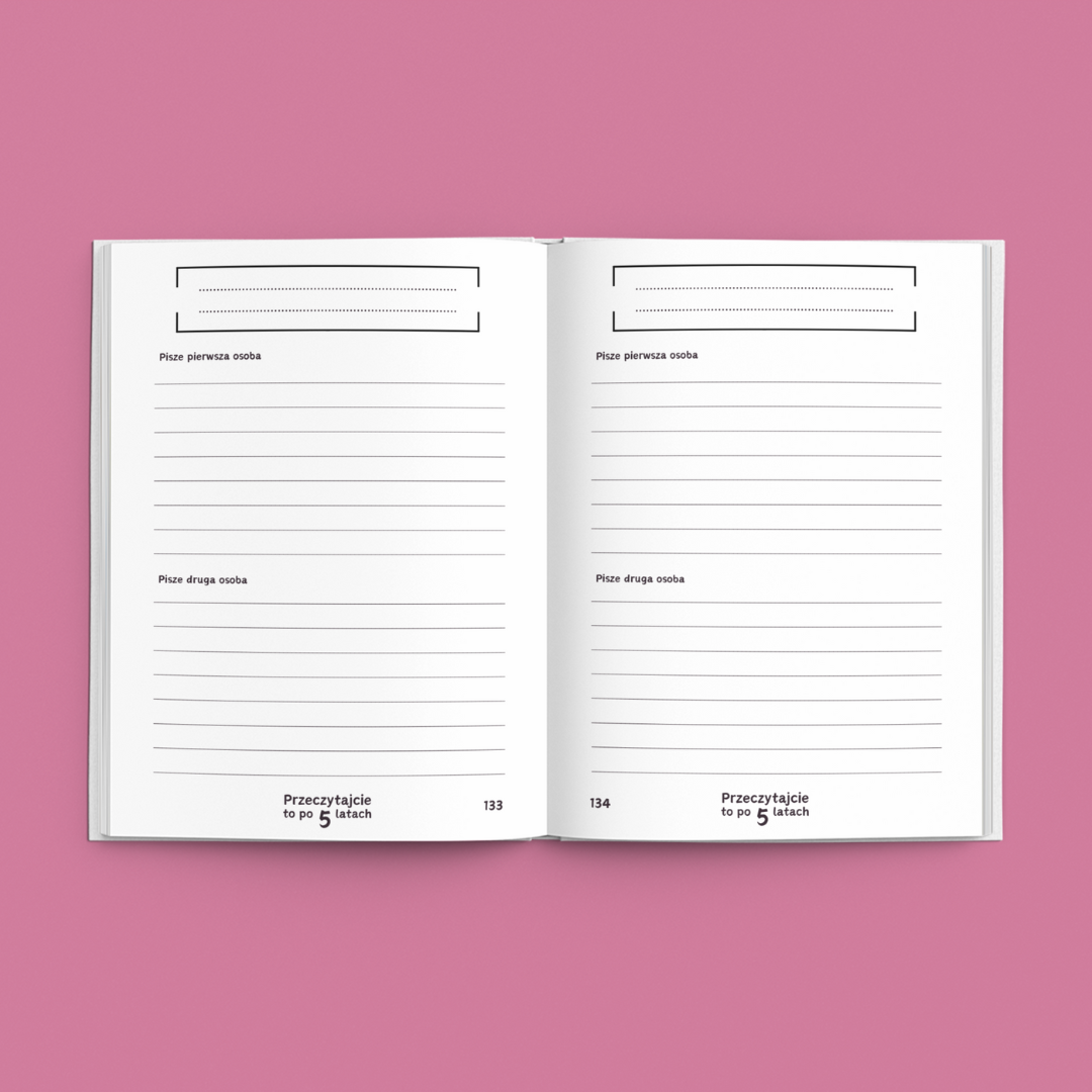 Przeczytajcie to po 5 latach - Pamiętnik dla Par