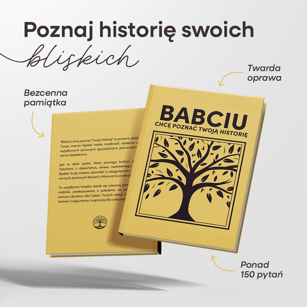 BABCIU chcę poznać Twoją historię - Książka na Pokolenia
